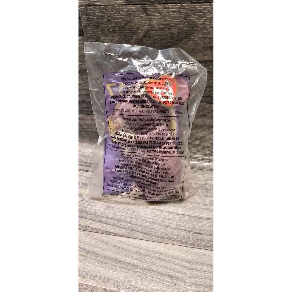 Ty Beanie Baby McDonalds Springy The Lavender Bunny Happy Meal Mini Plush #17 - Picture 2 of 2